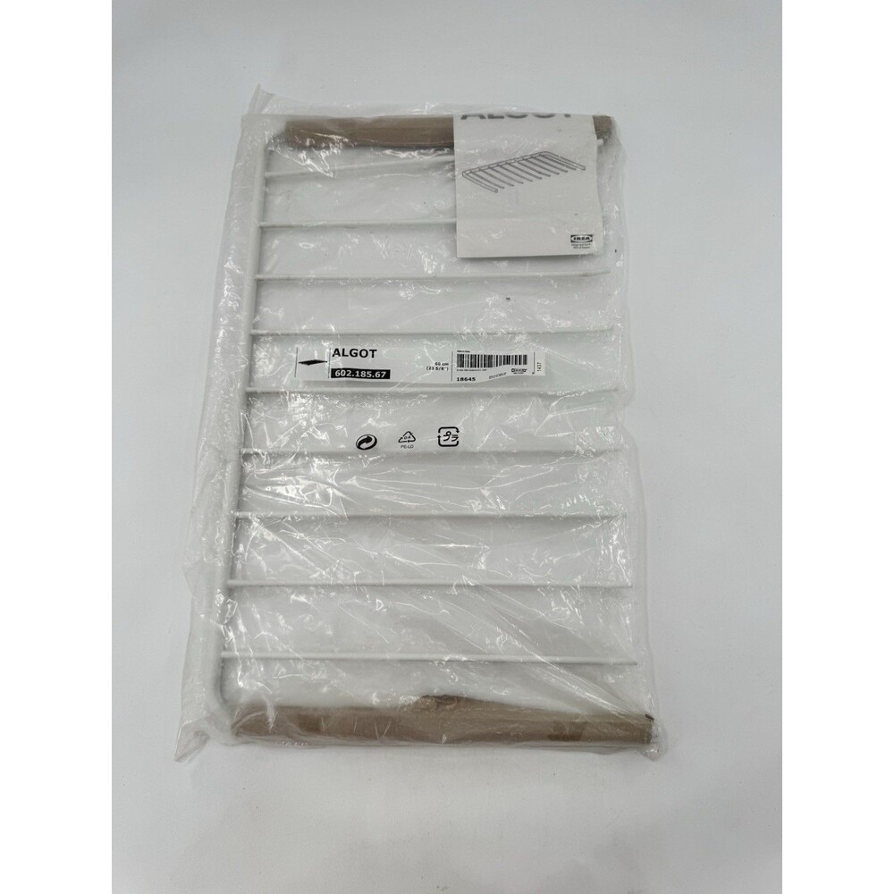 IKEA Algot Trouser Hanger Hanging Wire Shelf White - Discontinued - 602.185.67